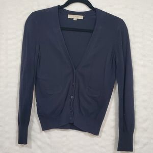 LOFT PETITES Cardigan Navy Blue Size Small Petite